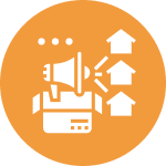 Icon for real estate marketing automation