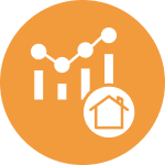 Icon for predictive analytics for property valuation
