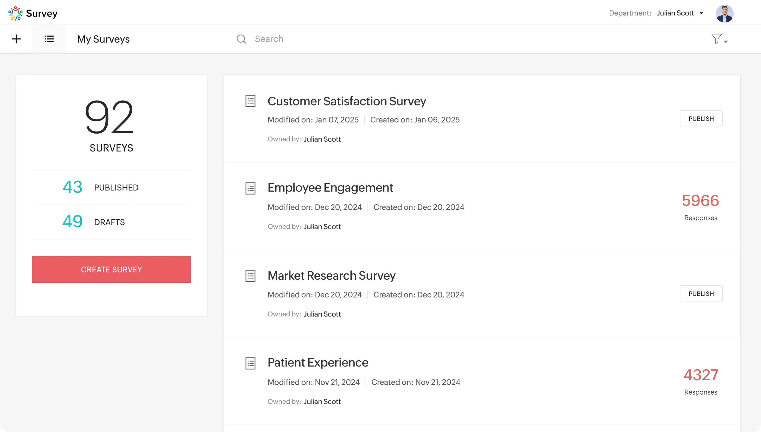 >Zoho Survey is a cloud-based survey creation tool developed by Zoho Corporation