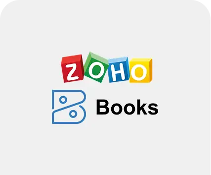 Zoho Books accounting platform interface illustration